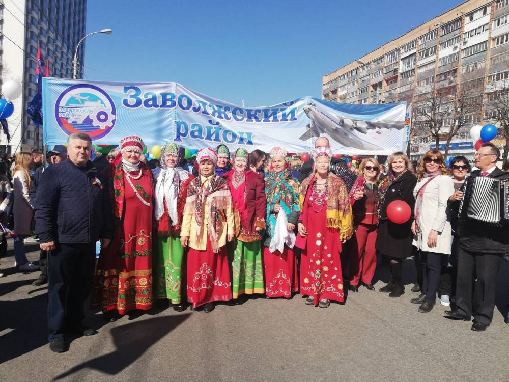 Праздничное шествие, посвященное празднику Весны и Труда!
